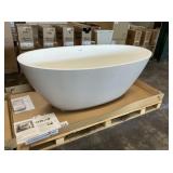 Acquabella 66' Gray Freestanding Bathtub