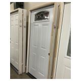 36' x 80' LH Steel Deco Glass Exterior Door