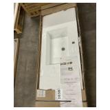 55' White Wall Mounted Counter Top Sink