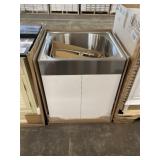 24' White Utility Sink With Faucet