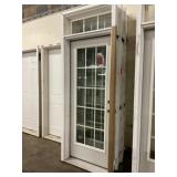 32' x 80' LH Steel 15-Lite Ext. Door W/ Transom