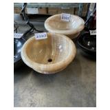 16-1/2'DIA Round Marble Vessel Sink