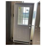 36' x 80' LH Steel HV 9-Lite Exterior Doors
