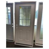 36' x 80' RH Fiberglass HV 9-Lite Exterior Door