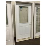 36' x 80' Steel LH 1/2 lite Exterior Door