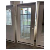 36' x 80' LH Fiberglass FV 15-Lite Exterior Door