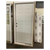 36' x 80' Steel RH 6-Panel Exterior Door