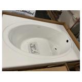 60' x 42' LH White Jacuzzi Luxury Bath