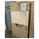 6' Hevea Butcher Block Island Countertop
