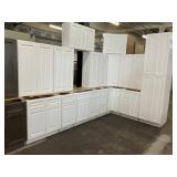 15pc. Silvercreek Aspen White 42' Kitchen