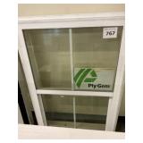 23' x 59' White Vinyl Single Hung Window