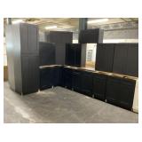 15pc. Silvercreek Matte Black Shaker 36' Kitchen