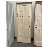 28' x 80' LH Knotty Pine 2P Arch Top Interior Door