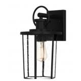 Ashley 1-Bulb Wall Lantern in Black x 2