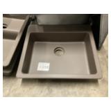 25' Single Bowl Composite Brown Sink