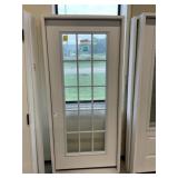 36' x 80' RH Fiberglass FV 15-Lite Exterior Door