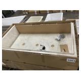( 2 ) 60' x 32' Solid Surface Lighted Shower Dome