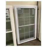 35' x 60' White Vinyl Double Hung Window