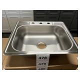Daytonï¿½ 25' Stainless Single Bowl Drop-In Sink