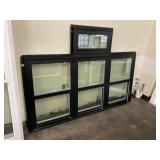 71' x 49' Black Vinyl Triple Single Hung Window
