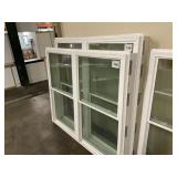 36' x 62' Twin Vinyl Single Hung Window