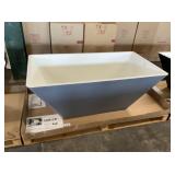 Acquabella 59' Black Freestanding Bathtub