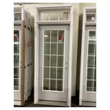 32' x 80' LH Steel 15-Lite Ext. Door W/Transom