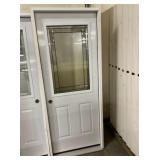 32' x 80' RH Steel HV Privacy Glass Exterior Door