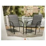 RTA 2Pk of Stackable Outdoor Dining Chairs