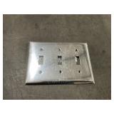 Box of (10) 3G Polished Chrome Toggle Plates x 3