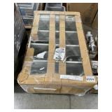36'W 5-Tier Mobile Metal Shelf/Bookcase