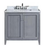 36' Vanity with Single Sink in Maple Grey