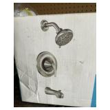 Moenï¿½ Tub and Shower Faucet in Brushed Nickel