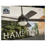 Hampton Bayï¿½ 52' Smart Ceiling Fan in Black