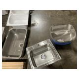 Mixed Lot of Stainless Steel Sinks x 3Pcs