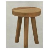 Natural Teak Wood Ottoman Footstool