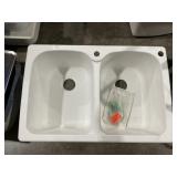 33' x 22' Double Bowl Drop-In Composite Sink