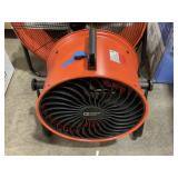 16'DIA 3-Blade Freestanding Fan in Orange