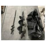 Set of (2) Cordless Drill Augers with Case