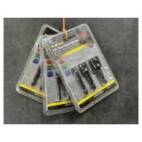 3 Pc. Impact Socket Adaptor Set  x3