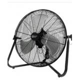 20' High Velocity Floor Fan in Black