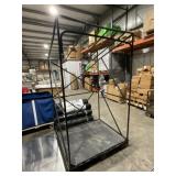 Black Metal Construction Greenhouse Frame As Is