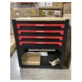 Artman 27'W Tool Cart in Black and Red