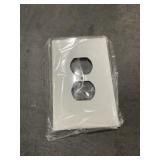 Box of (20) 1-Gang Duplex Outlet Covers in White