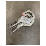 11' C-Clamp Locking Pliers x 2