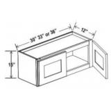 RTA Mixed Size Wall Cabinets in Espresso x 3