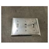 Box of (10) 3G Polished Chrome Toggle Plates x 3