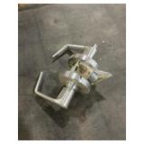 Box of Satin Nickel Keyed Door Levers