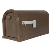 Garrisonï¿½ Steel Post Mount Mailbox in Bronze