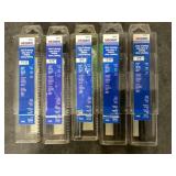 Assorted Sizes S&D Drill Bits x5